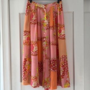 Diane Von Furstenberg silk skirt ( Sz L )